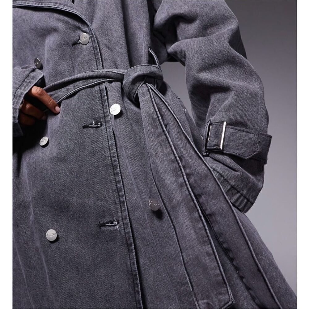 New!!! ASOS| Denim| Maxi| Trench - Picture 8 of 12